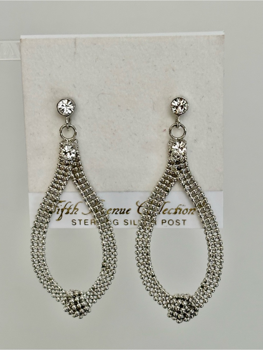 Fifth Avenue Collection The Swing of Things Silver Tone Earrings - NWT